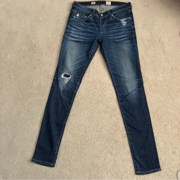 AG Jeans The Legging Skinny Stretch Jeans in 11 Years Repair Wash - Picture 2 of 9